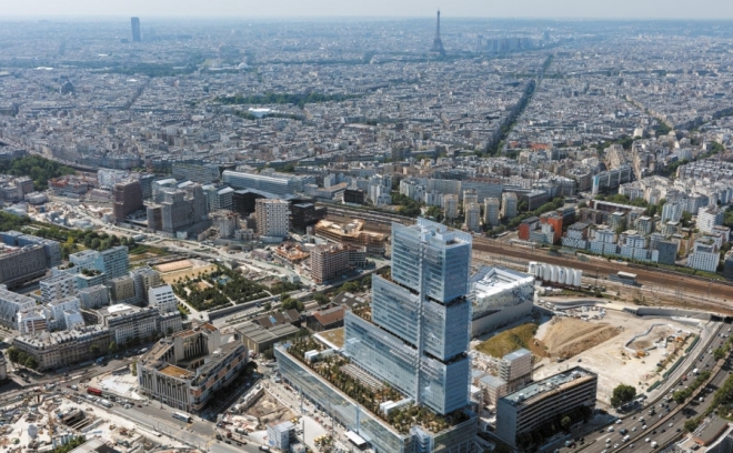 Le Tribunal de Paris: vue depuis le ciel parisien