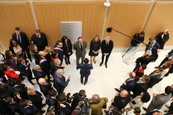 Inauguration du Tribunal de Paris 01042019 - dévoilement de la plaque