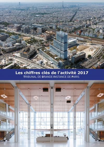 Visuel plaquette statistiques 2017 du TGI de Paris